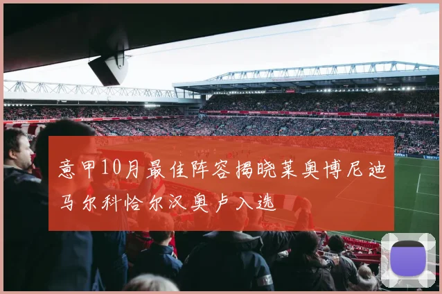 意甲10月最佳阵容揭晓莱奥博尼迪马尔科恰尔汉奥卢入选