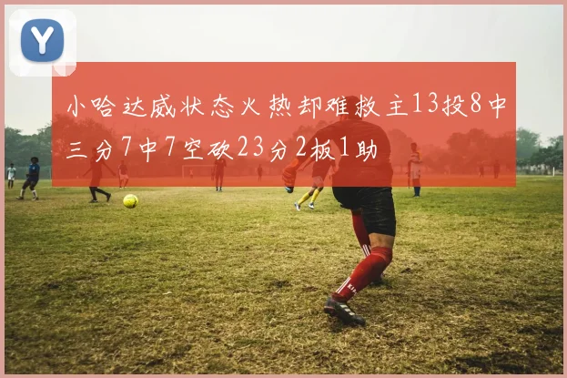 小哈达威状态火热却难救主13投8中三分7中7空砍23分2板1助